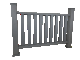 Woodgrain Composite Deck - Railing Kit Grey