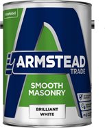 Armstead 5 Ltr Trade Paint Smooth Masonry - Brilliant White