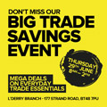 Big Trade Savings Event at JP Corry L'Derry