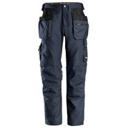 SNICKERS Trousers Canvas Stretch Steel Navy