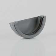 Brett Martin Round Rainwater External Stop End - Grey