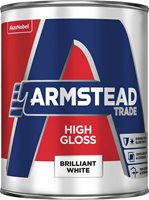 Armstead 5 Ltr Trade Paint High Gloss - Brilliant White