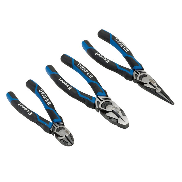 Draper Expert Plier Set High Leverage BLUE 3Pc