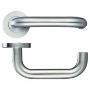 Zoo Jedo Twin Finish Handle On Rose Polished/Satin Chrome Silver