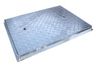 Manhole Cover & Frame - Galvanised Pressed Steel