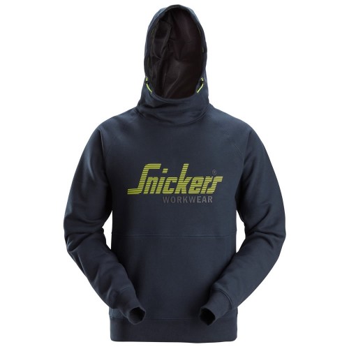SNICKERS Workwear Logo Hoodie  Navy