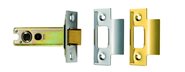 Heavy Duty Tubular Latch Brass & Satin Stainless Steel