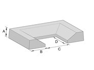 Concrete Gully Surround to suit 225x225mm Gully