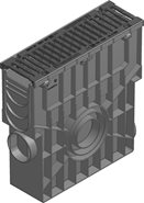 Hauraton NC100 Part 01 - Trash Box with Ductile Iron Heel Safe Grate