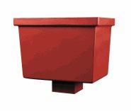 Guttercrest Rectangular Hopper Head (Outlet 100mm)