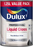 Dulux 1.25 Ltr Dulux Paint Professional Liquid Gloss - Brilliant White