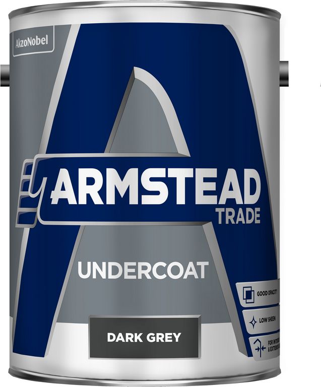 Armstead 2.5 Ltr Trade Paint Undercoat - Dark Grey