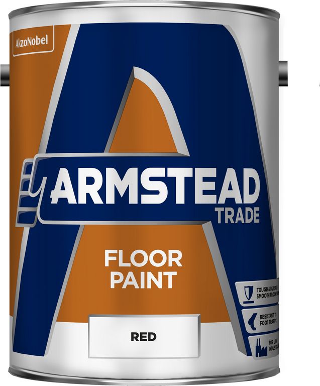 Armstead 5 Ltr Trade Floor Paint - Red