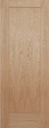 1 Panel Shaker Internal Door Solid Sanded - White Oak