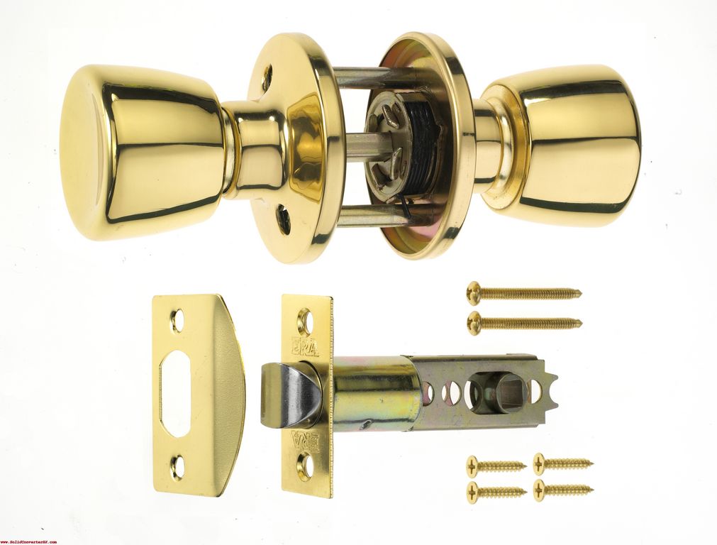 ERA Knob Passage Lock Set - Brass Effect