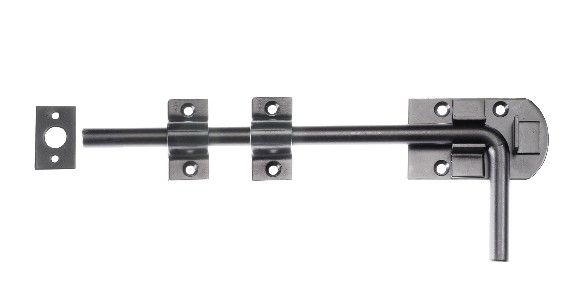 ERA Garage Door Surface Bolt - Black