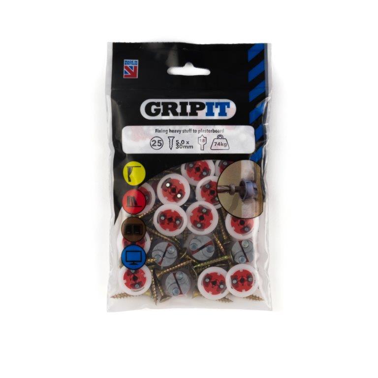 GRIPIT Fixings - Red