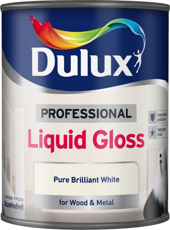 Dulux 750 ml Dulux Paint Professional Liquid Gloss - Brilliant White