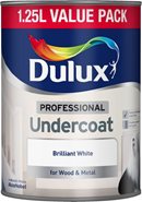 Dulux 1.25 Ltr Dulux Professional Paint Undercoat - Brilliant White