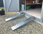 Adman Steel Shed - Garden Ramp