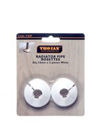 Trojan Plastic Radiator Pipe Cover Plastic - White