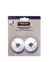 Trojan Plastic Radiator Pipe Cover Plastic - White