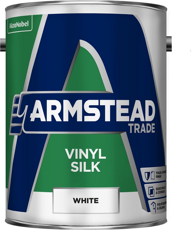 Armstead 5 Ltr Trade Paint Vinyl Silk - White