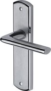 Sorrento Lena Handle On Latch Plate Polished & Satin Chrome