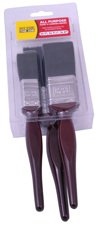 Fit For The Job Rodo 3 Piece Paint Brush Set