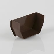 Brett Martin Square Rainwater Internal Stop End - Brown