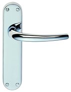 Euroline Lilla Handle On Latch Plate Polished Chrome