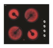 Matrix 60cm Frameless Hob Ceramic 4 zone Side Control