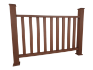 SSG Composite Decking Woodgrain - Railing Kit Brown