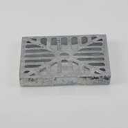 Brett Martin Dished Grate - Alloy Square