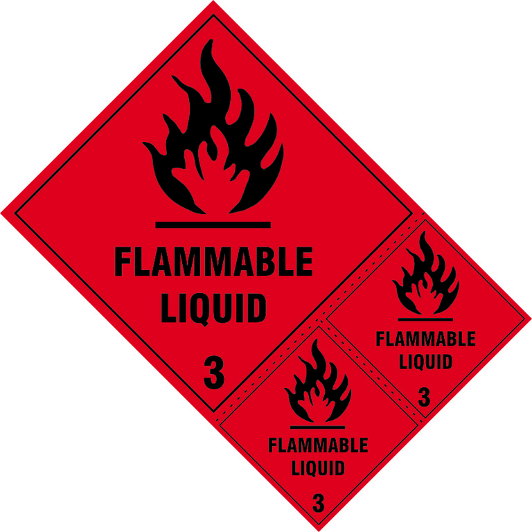 Cent Sign Flammable Liquid Class 3 (For Vehicles)