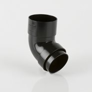 Brett Martin Round Rainwater Offset Bend - Black