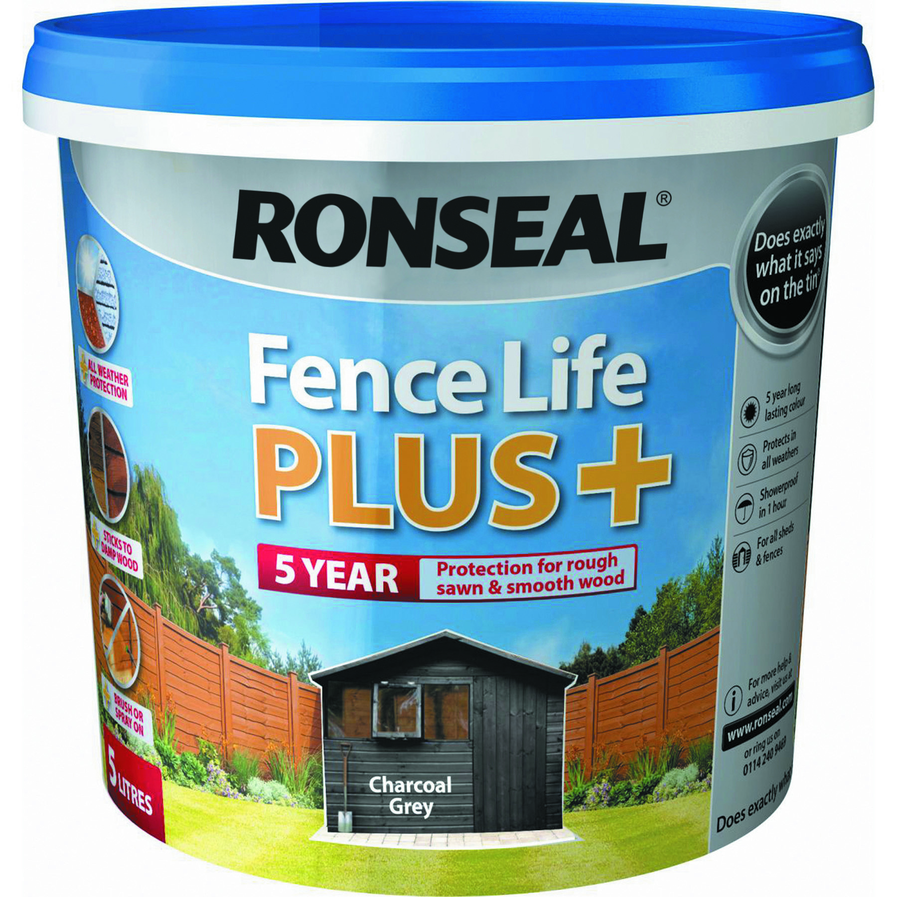 Ronseal Fencelife Plus Charcoal Grey