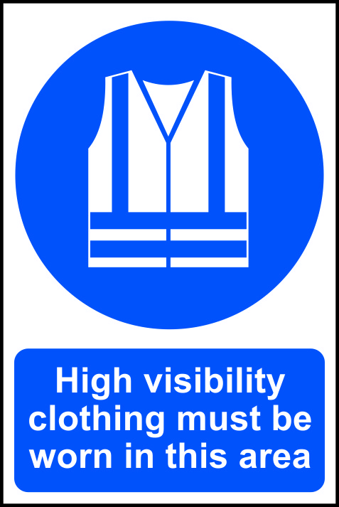 Cent Sign High Vis Jacket Must Be Worn
