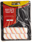 Fit For The Job 4 piece 9 inch / 225mm Twin Paint Roller Set