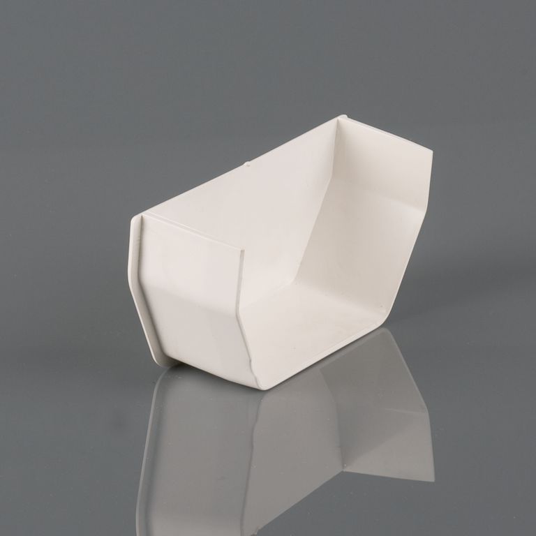 Brett Martin Square Rainwater Internal Stop End - White