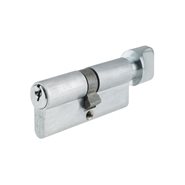 Zoo Euro Cylinder + Turn Anti Drill Silver Pc/Sc