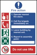 Cent Sign Fire Action Procedure