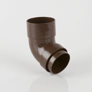 Brett Martin Round Rainwater Offset Bend - Brown