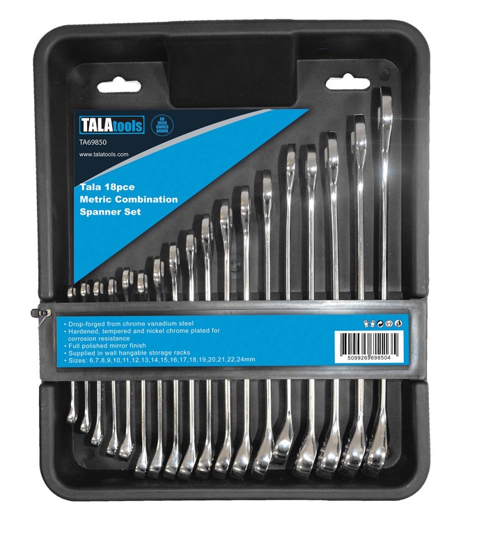 Tala Combination Spanner Set - Metric