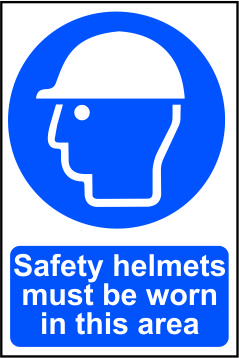 Cent Sign Safety Helmets Must Be Worn