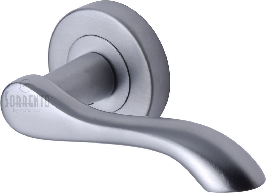 Sorrento Aurora Handle On Round Rose Satin Chrome