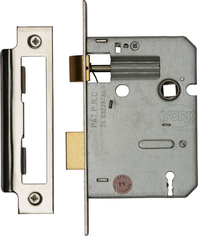 JPC Sash Lock 3 Lever Satin Chrome