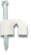 Centurion Cable Clips Round - White