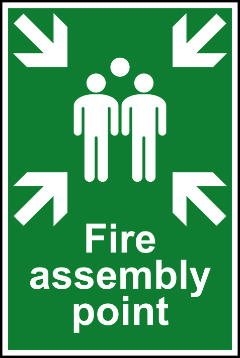 Cent Sign Fire Assembly Point
