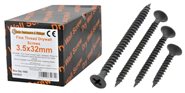 Black Drywall Screws Fine Thread - Black